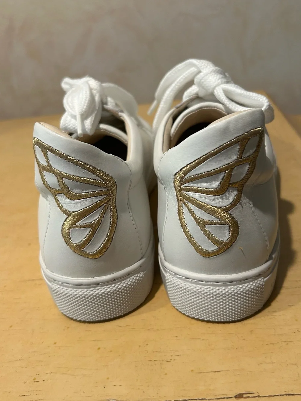Sophia Webster Bibi butterfly leather sneaker in size 37